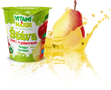 100% šťáva jablko - hruška 150ml Vitaminátor